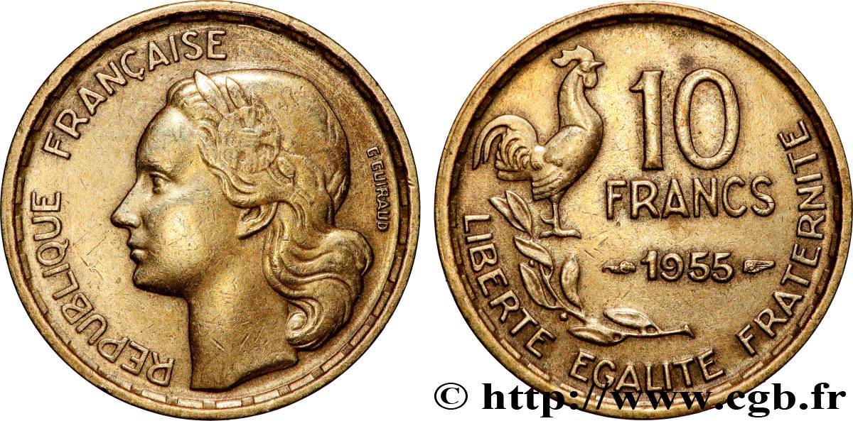 10 francs Guiraud 1955  F.363/12 AU 