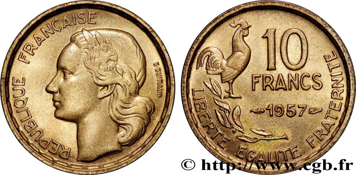 10 francs Guiraud 1957  F.363/13 AU 