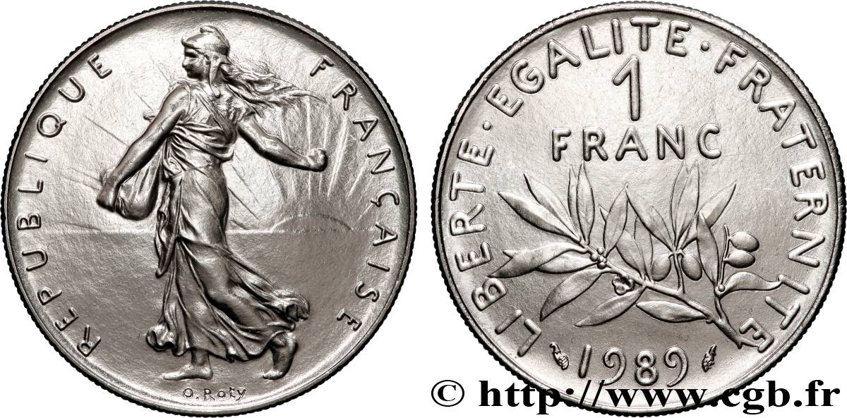 1 franc Semeuse, nickel 1989 Pessac F.226/34 MS 