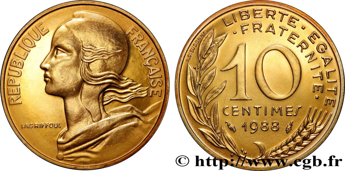 10 centimes Marianne 1988 Pessac F.144/28 MS 