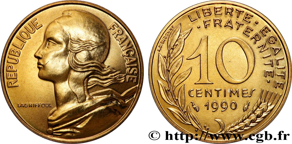 10 centimes Marianne 1990 Pessac F.144/30 MS 