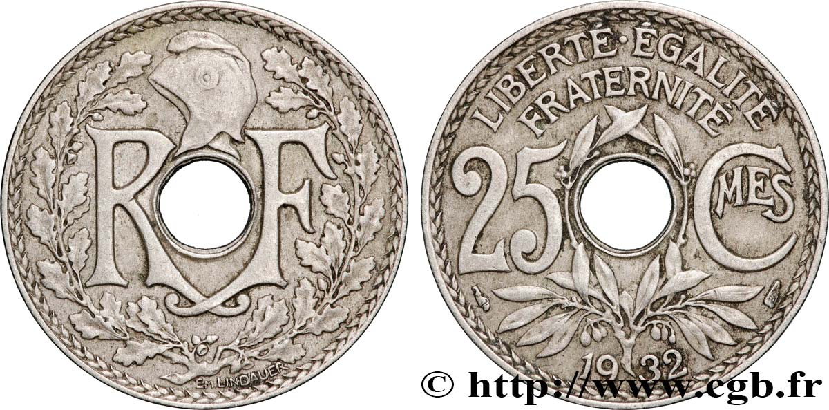 25 centimes Lindauer 1932  F.171/16 XF 