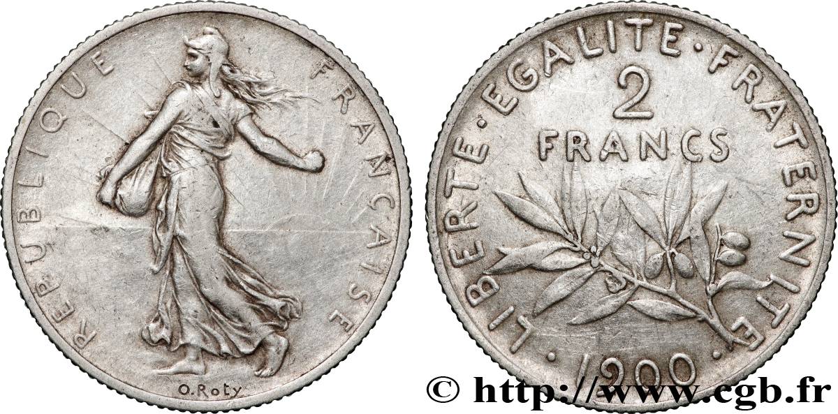 2 francs Semeuse 1900  F.266/4 TTB 