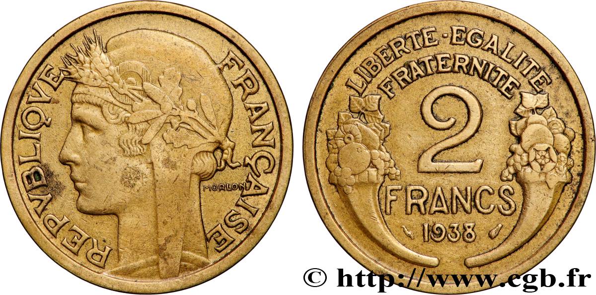 2 francs Morlon 1938  F.268/11 TTB+ 