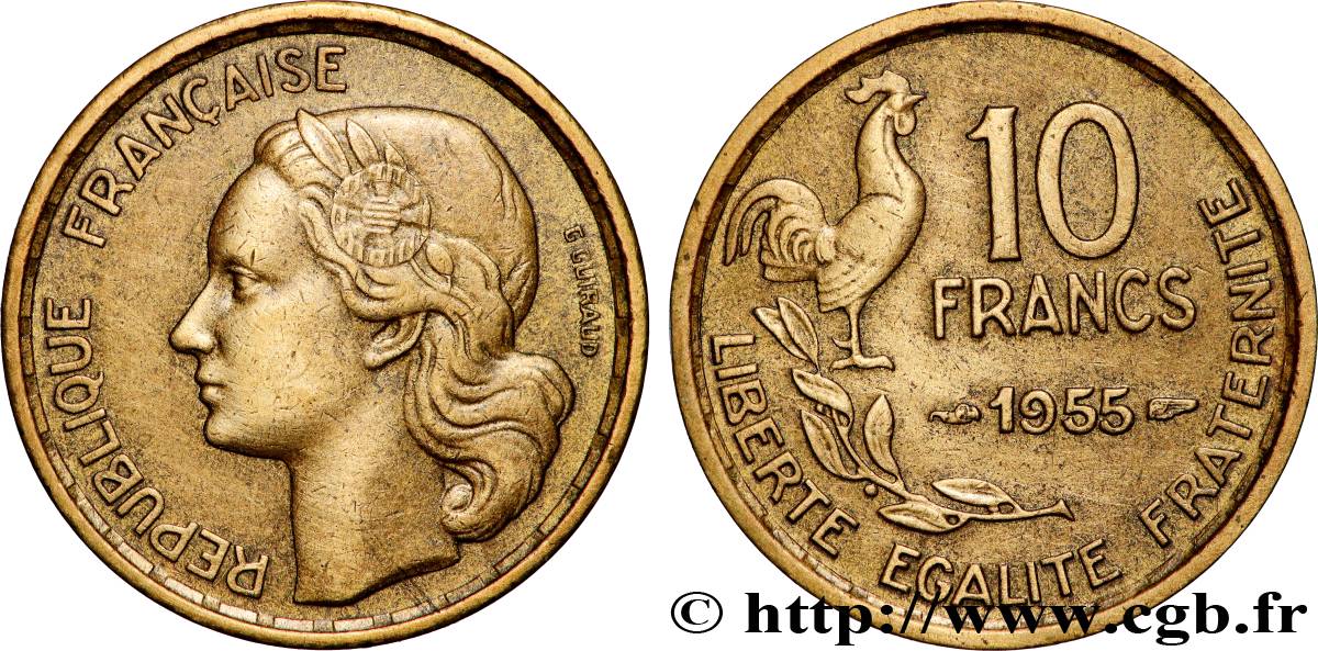 10 francs Guiraud 1955  F.363/12 q.SPL 