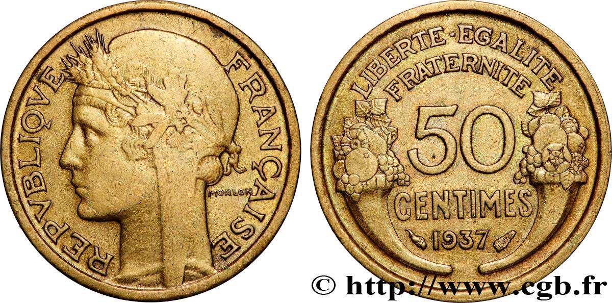 50 centimes Morlon 1937  F.192/13 MS 