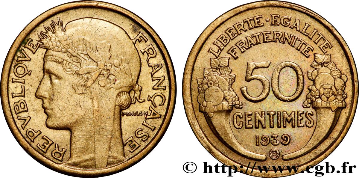 50 centimes Morlon 1939 Bruxelles F.192/16 SPL+ 