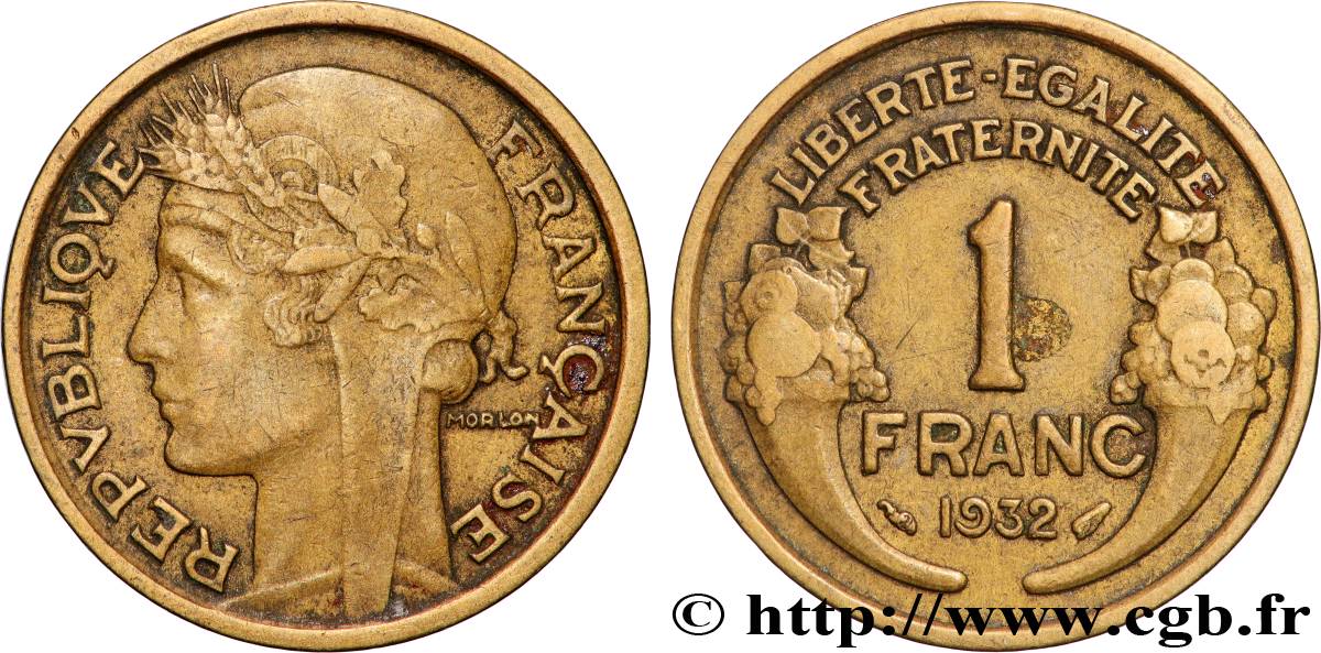 1 franc Morlon 1932 Paris F.219/3 TTB 