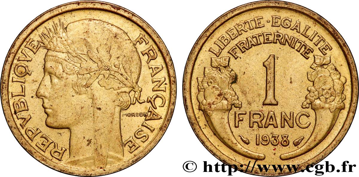 1 franc Morlon 1938 Paris F.219/9 VZ+ 