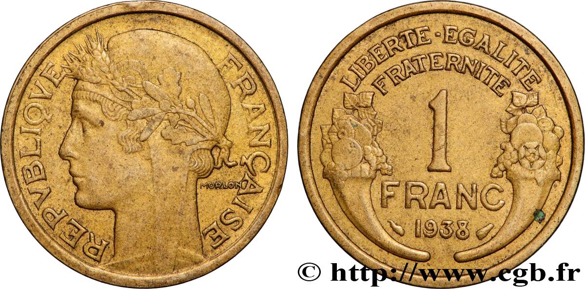 1 franc Morlon 1938 Paris F.219/9 SPL+ 