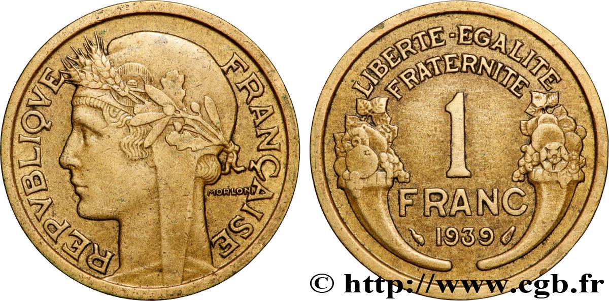 1 franc Morlon 1939 Paris F.219/10 AU 