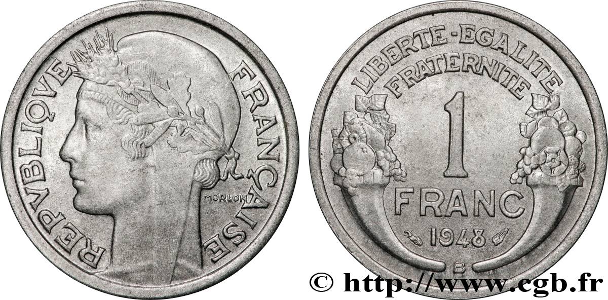 1 franc Morlon, légère 1948 Beaumont-Le-Roger F.221/14 SUP 