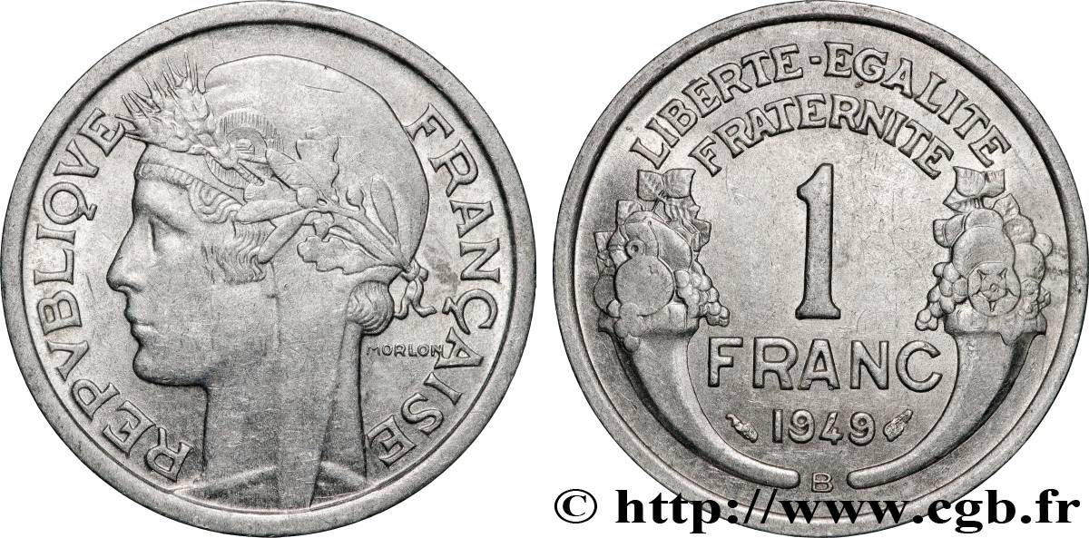 1 franc Morlon, légère 1949 Beaumont-Le-Roger F.221/16 SUP+ 