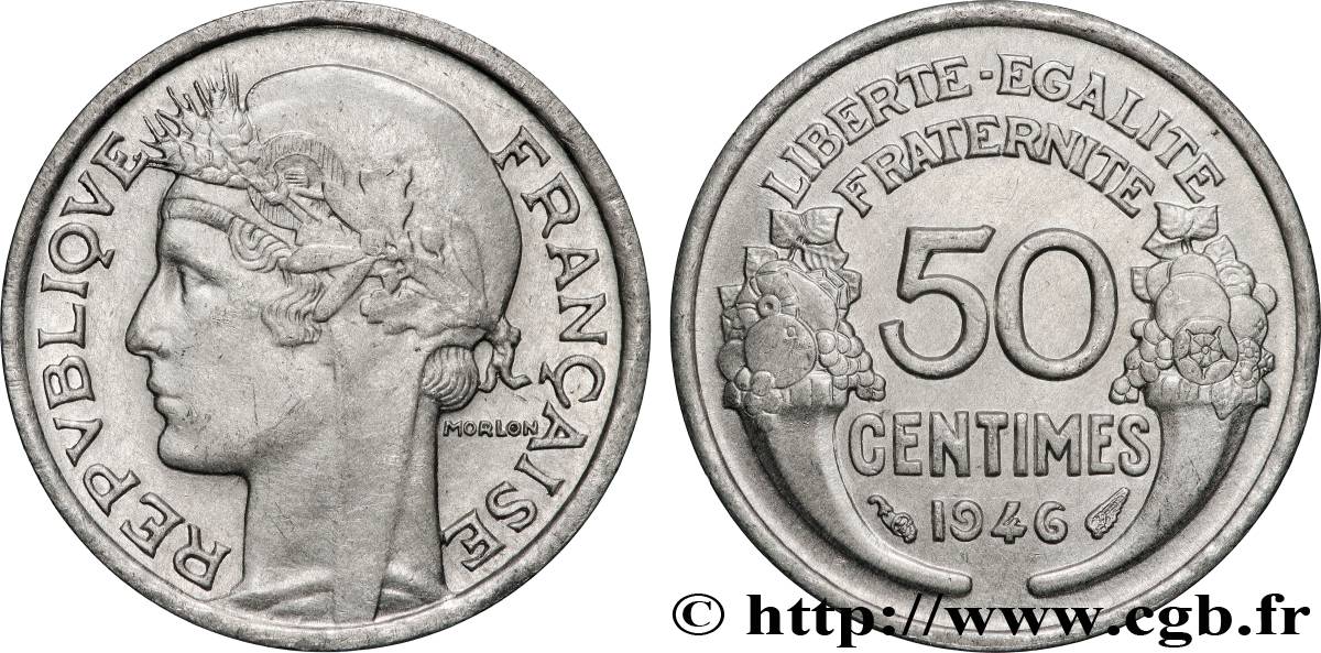 50 centimes Morlon, légère 1946  F.194/8 VZ 