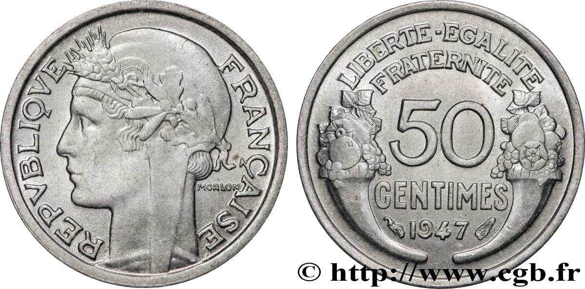 50 centimes Morlon, légère 1947  F.194/10 VZ+ 