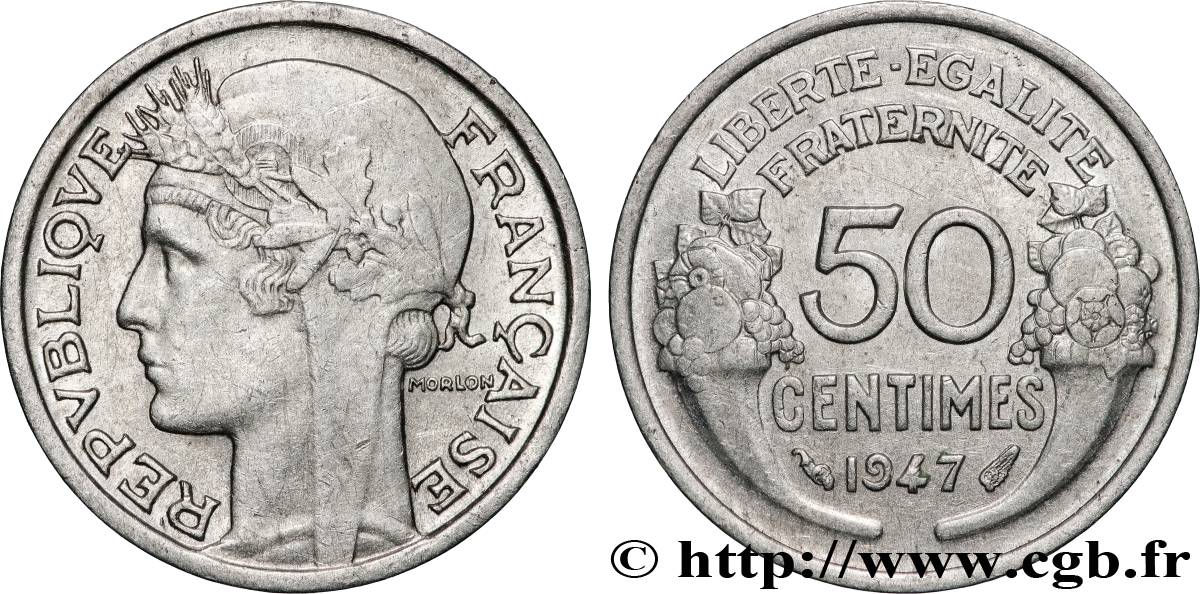 50 centimes Morlon, légère 1947  F.194/10 VZ+ 