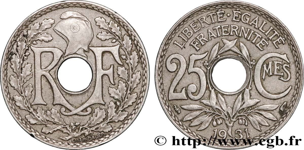 25 centimes Lindauer  1931  F.171/15 AU 