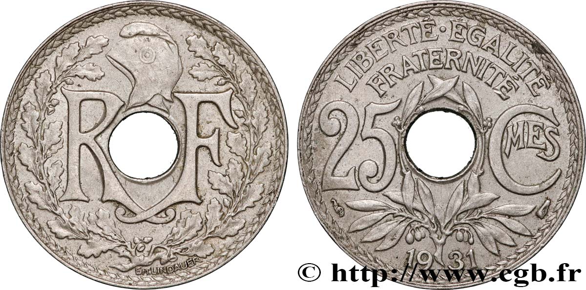 25 centimes Lindauer  1931  F.171/15 AU 