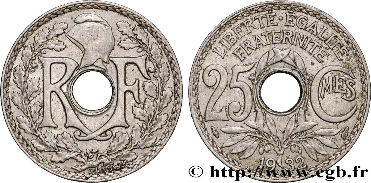25 centimes Lindauer 1932  F.171/16 BB 