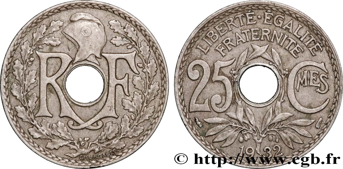 25 centimes Lindauer 1932  F.171/16 BB 