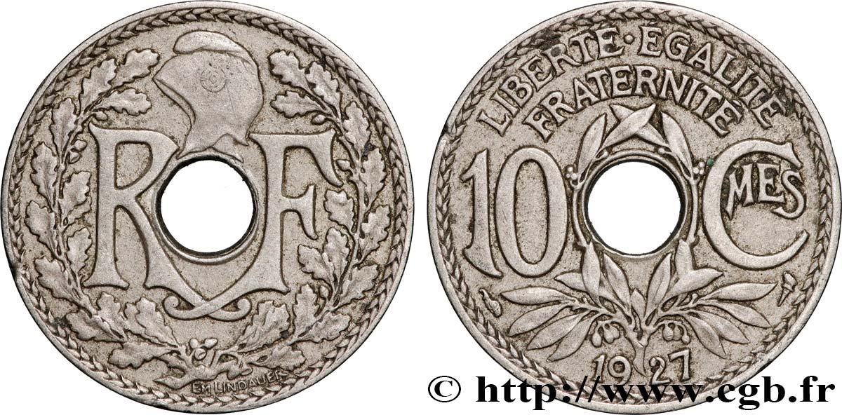 10 centimes Lindauer 1927  F.138/14 TTB+ 