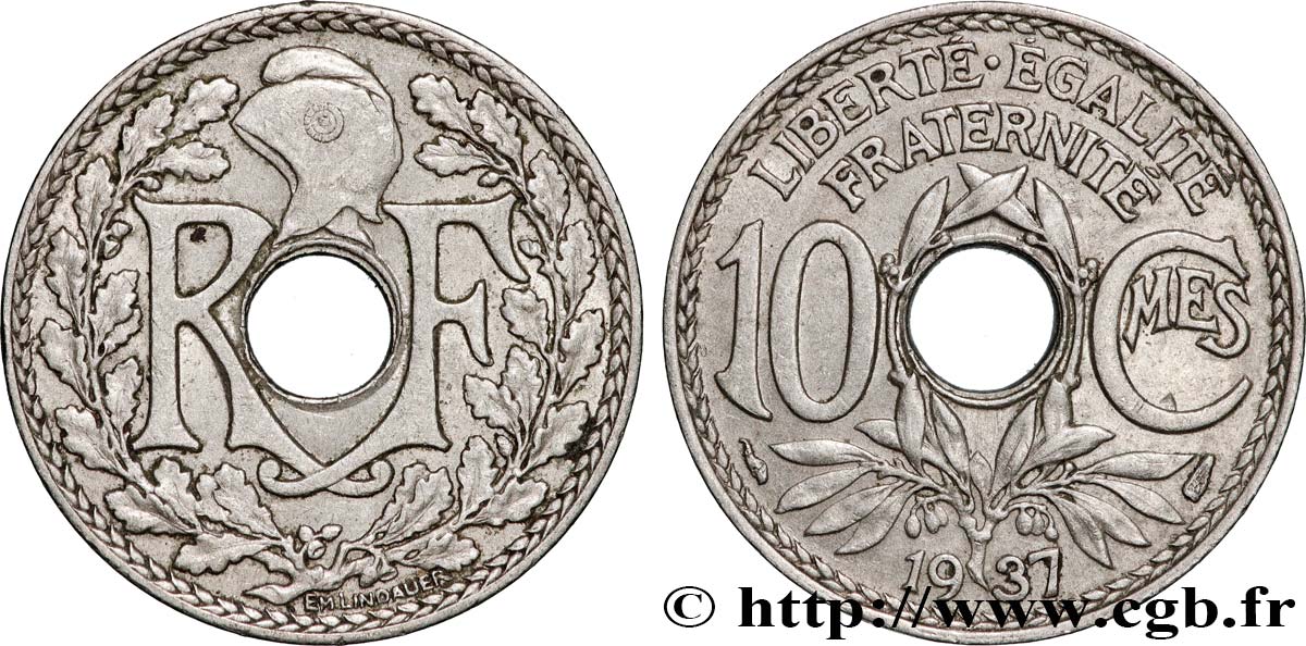 10 centimes Lindauer 1937  F.138/24 SUP 