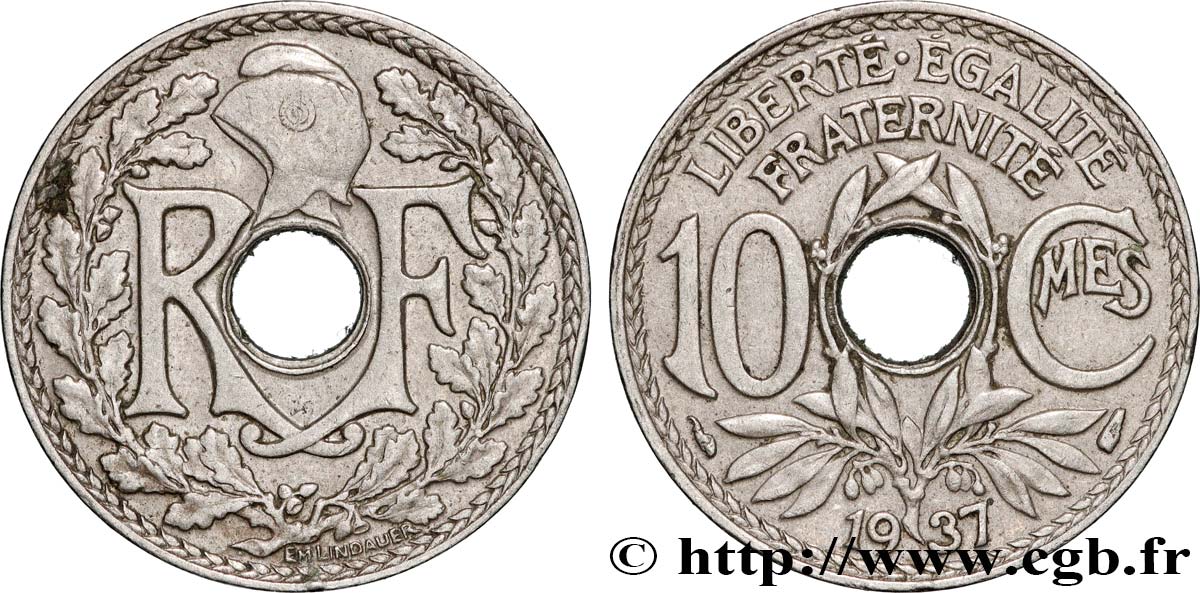 10 centimes Lindauer 1937  F.138/24 SPL 