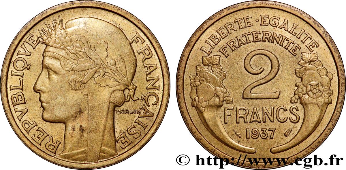 2 francs Morlon 1937  F.268/10 SPL 