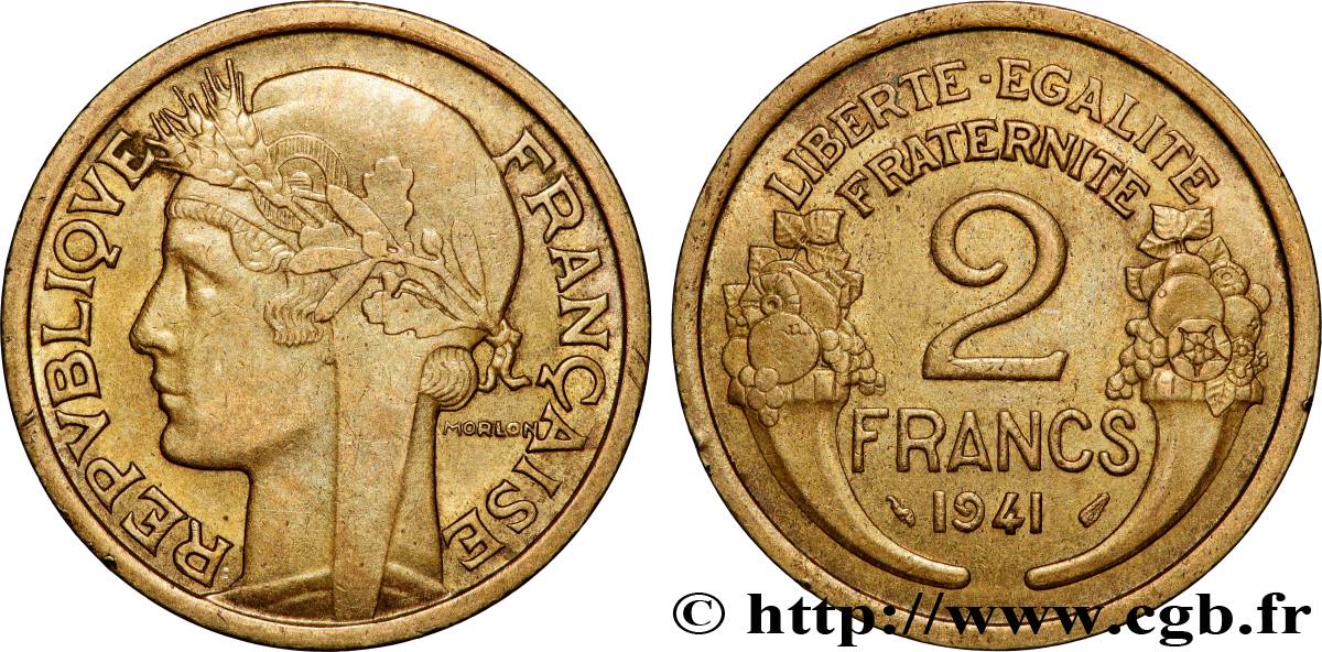 2 francs Morlon 1941  F.268/14 AU 