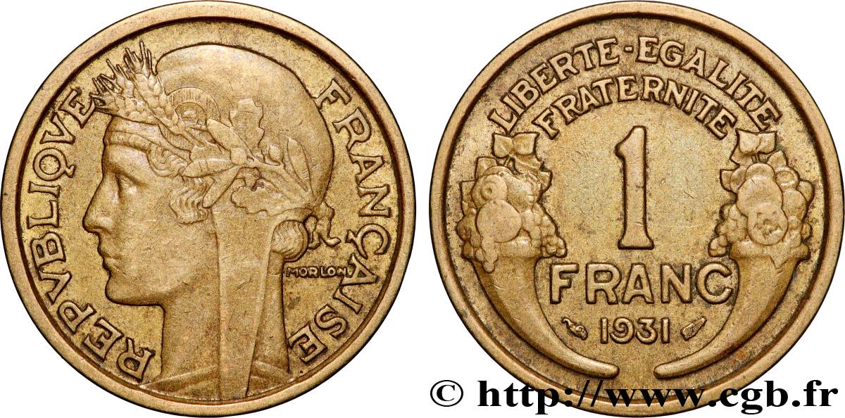 1 franc Morlon 1931 Paris F.219/2 fVZ 