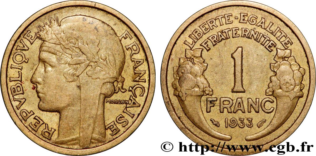 1 franc Morlon 1933  F.219/4 q.BB 
