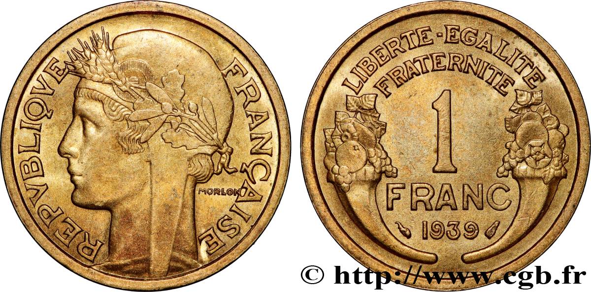1 franc Morlon 1939 Paris F.219/10 SUP+ 