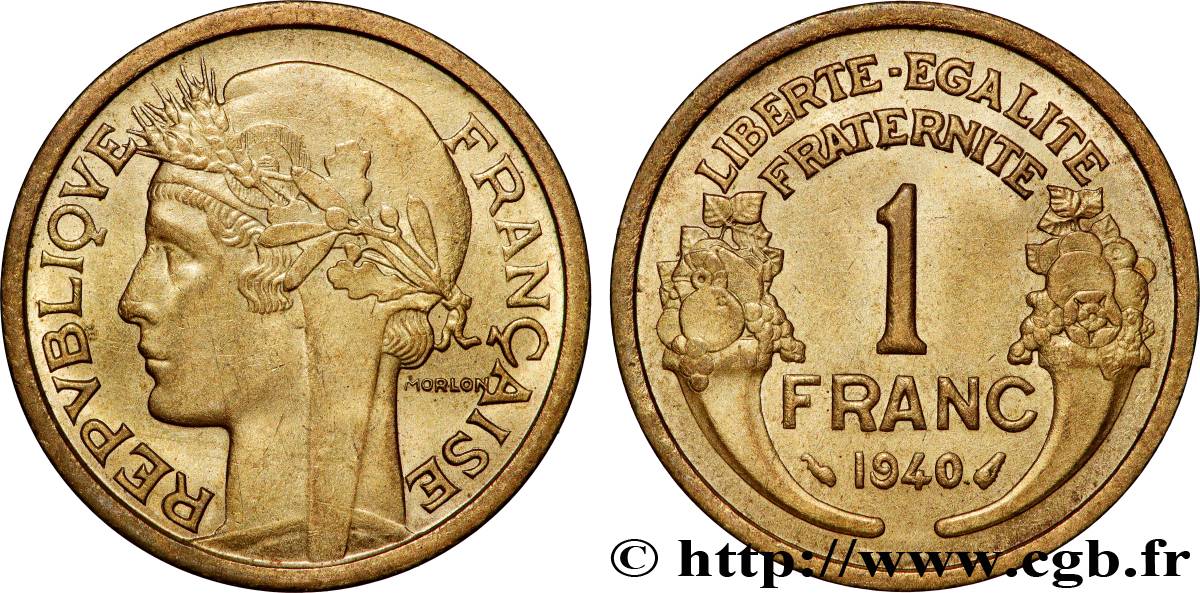 1 franc Morlon 1940 Paris F.219/11 VZ+ 