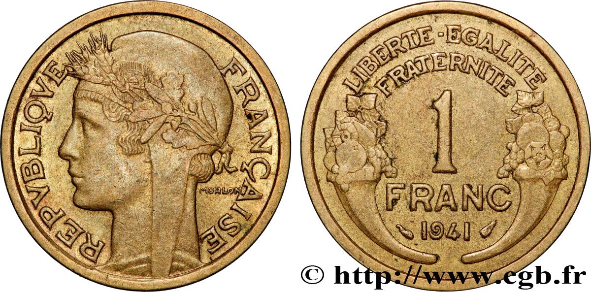 1 franc Morlon 1941 Paris F.219/12 VZ+ 
