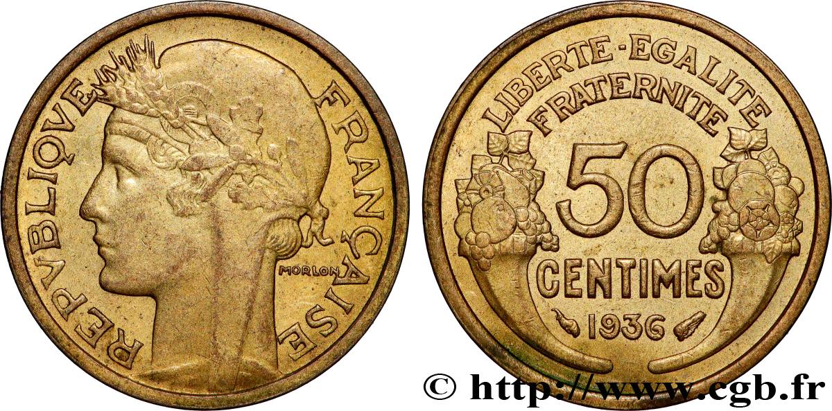 50 centimes Morlon 1936  F.192/12 SS 