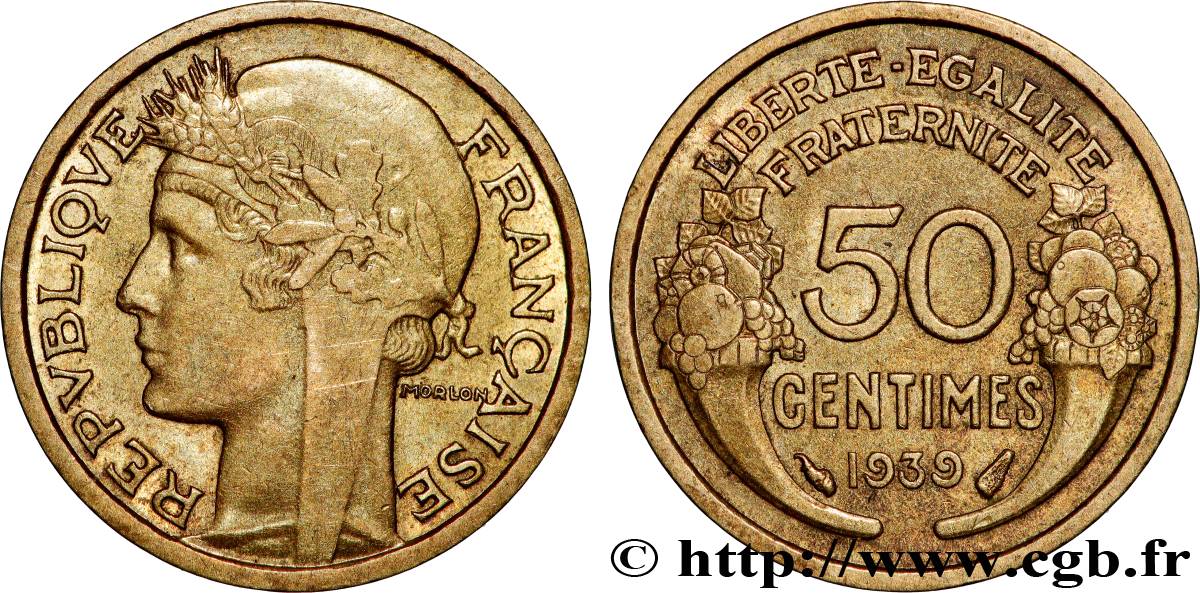 50 centimes Morlon 1939  F.192/15 SUP 