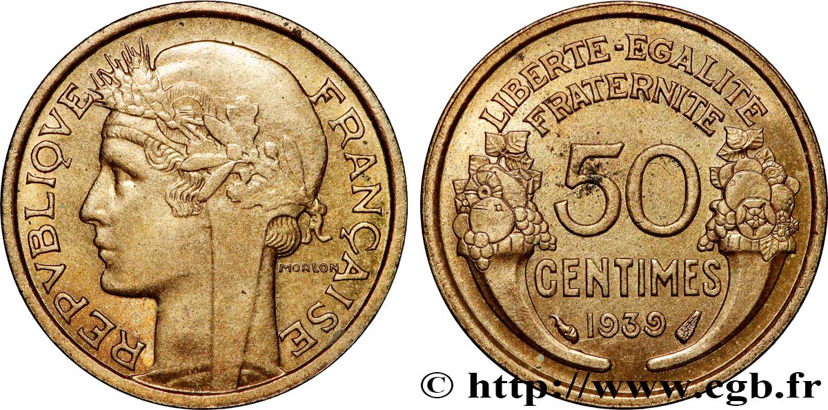 50 centimes Morlon 1939  F.192/15 SPL+ 
