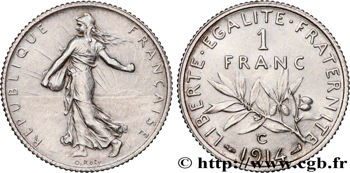 1 franc Semeuse 1914 Castelsarrasin F.217/20 SUP+ 