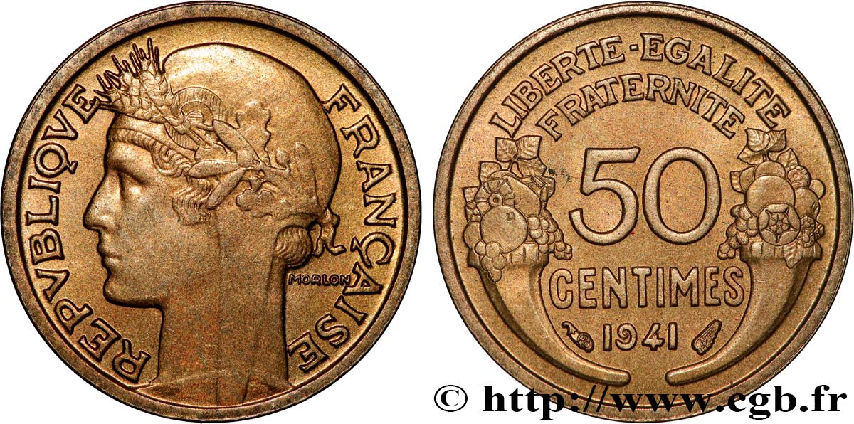 50 centimes Morlon 1941  F.192/18 FDC65 