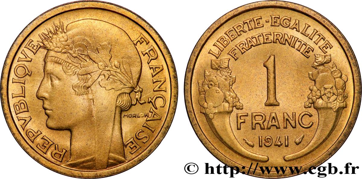 1 franc Morlon 1941 Paris F.219/12 SPL64 