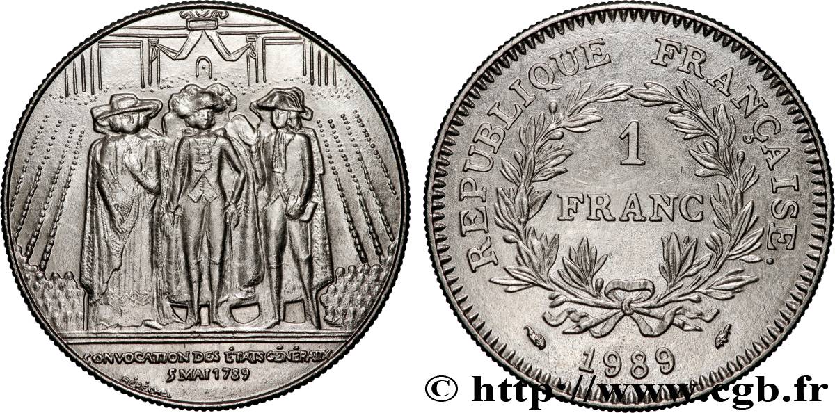 1 franc États Généraux 1989  F.228/2 SPL 