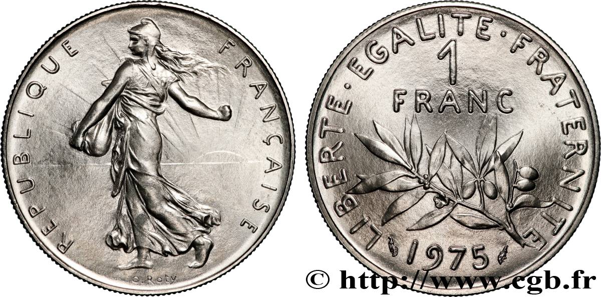 1 franc Semeuse, nickel 1975 Pessac F.226/20 ST 