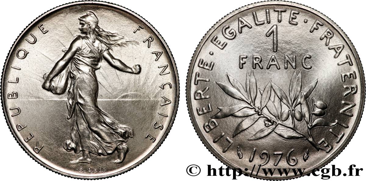 1 franc Semeuse, nickel 1976 Pessac F.226/21 MS 