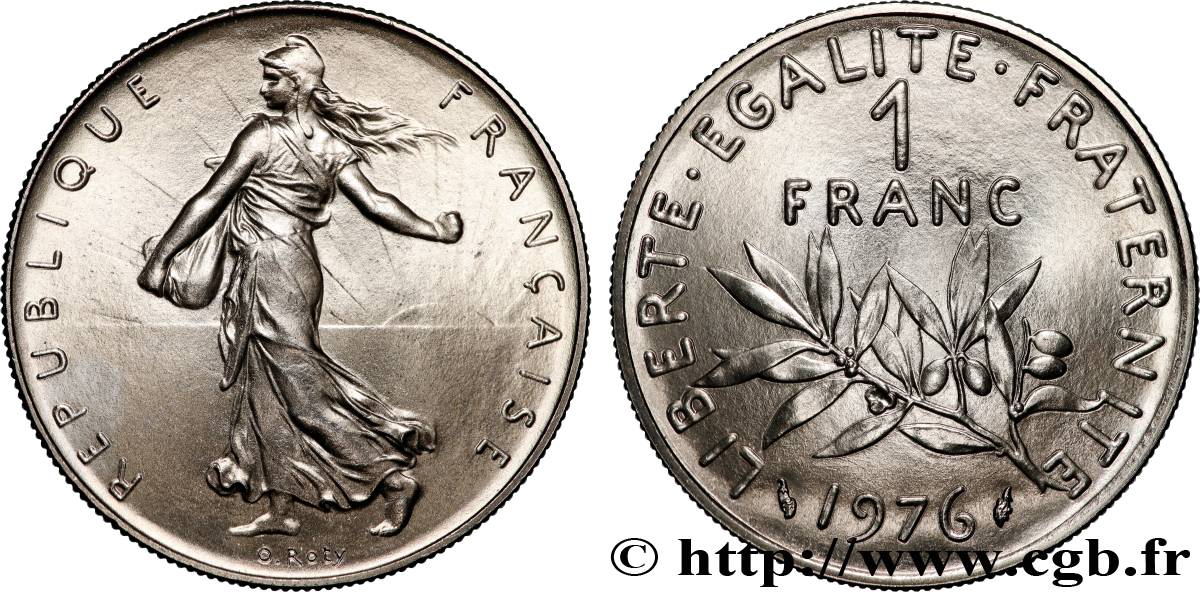 1 franc Semeuse, nickel 1976 Pessac F.226/21 FDC 