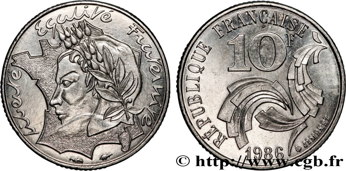 10 francs Jimenez 1986  F.373/2 MS 