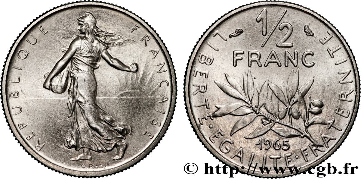 1/2 franc Semeuse 1973 Pessac F.198/12 MS 