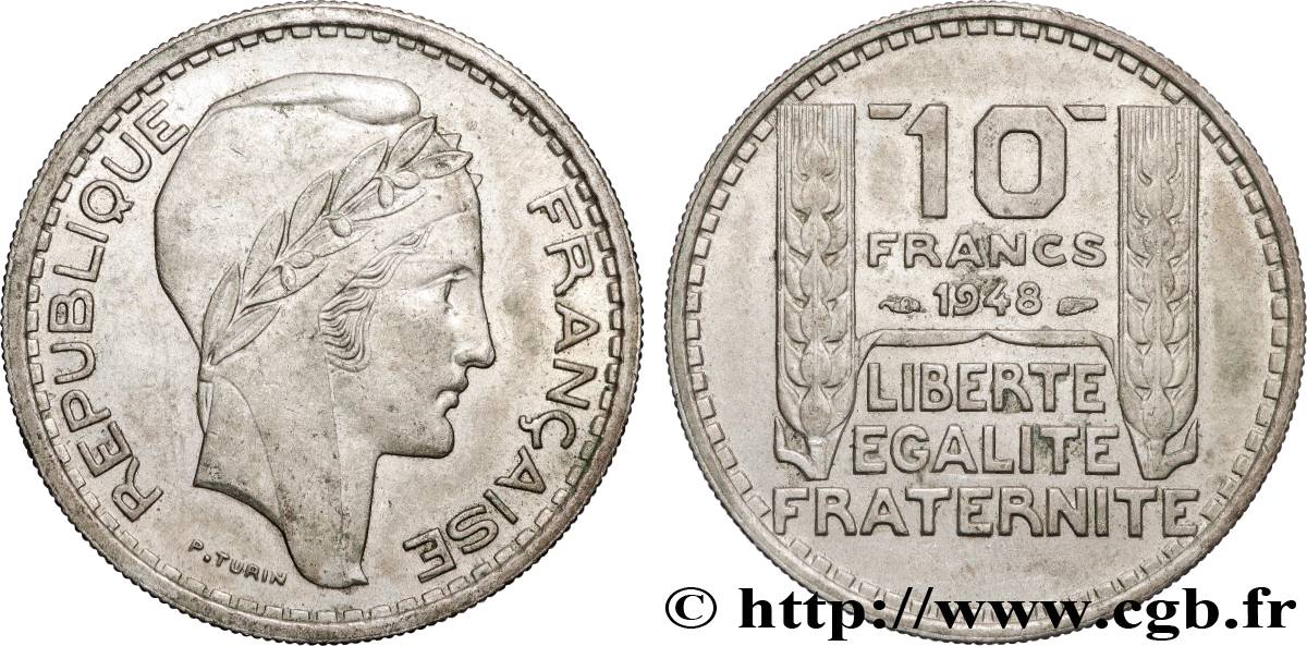 10 francs Turin, petite tête 1948  F.362/3 VZ+ 