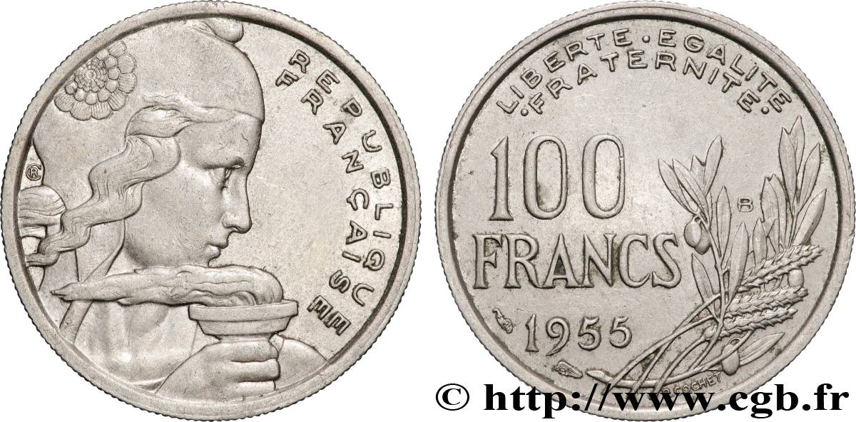 100 francs Cochet 1955 Beaumont-le-Roger F.450/6 AU 
