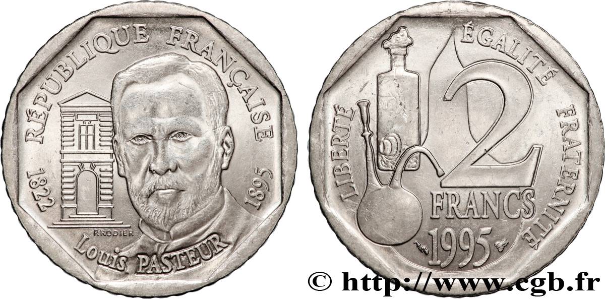 2 francs Louis Pasteur 1995 Pessac F.274/2 SPL+ 