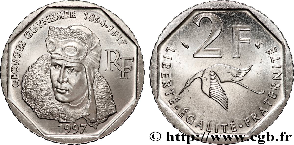 2 francs Georges Guynemer 1997 Pessac F.275/2 MS 